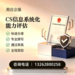 荆州CS信息系统化能力评估申报服务