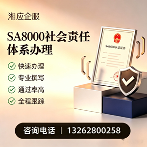 荆州SA8000社会责任体系认证服务